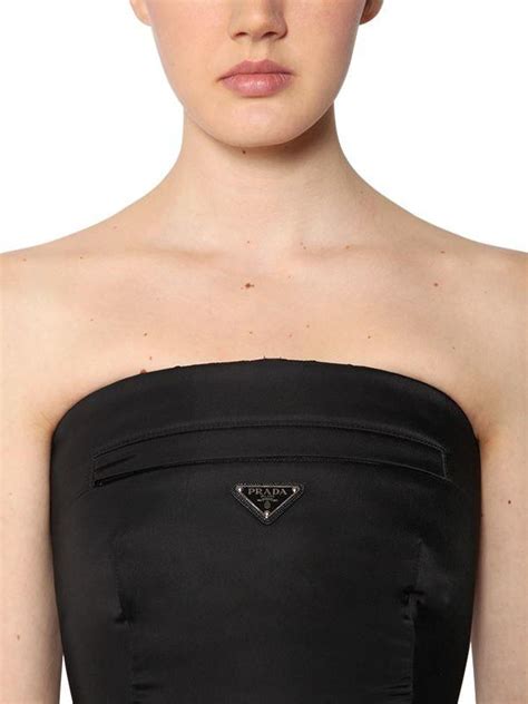 prada bustier tops|prada cropped tops.